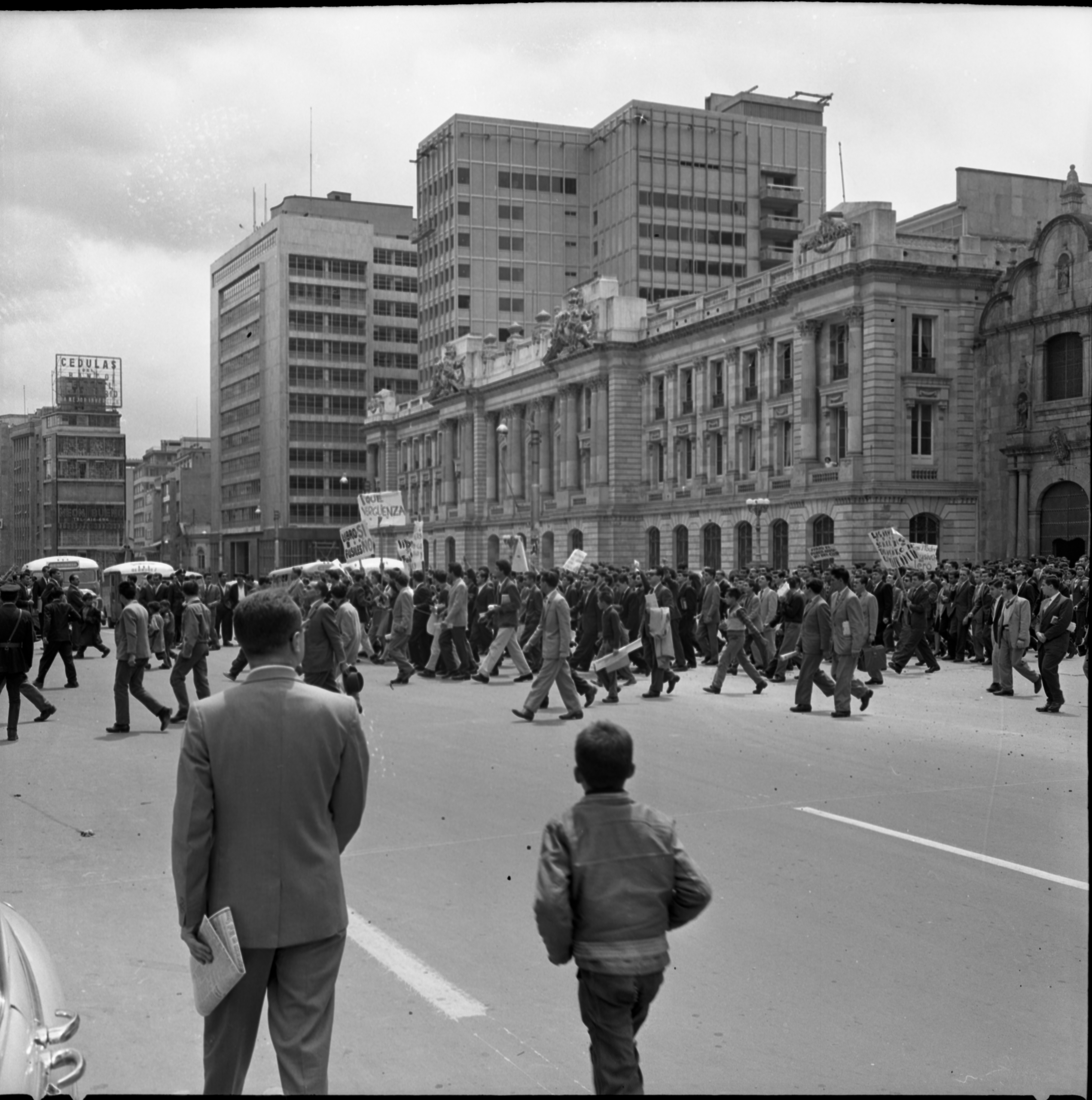 Manifestación estudiantil, 1962
